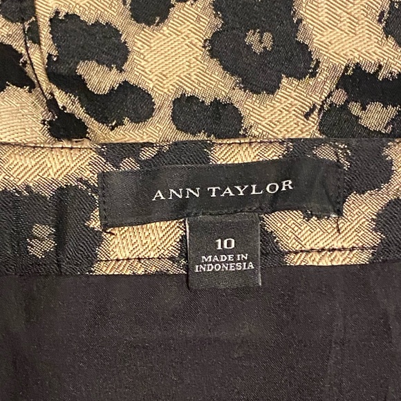 Ann Taylor flower leopard print skirt - Picture 7 of 11
